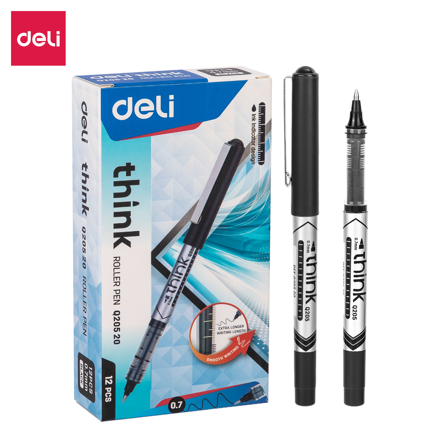 (EQ20520) Think Roller Pen-0.7-BK - UNE Think Roller Pen-0.7-BK - UNE - Image 1